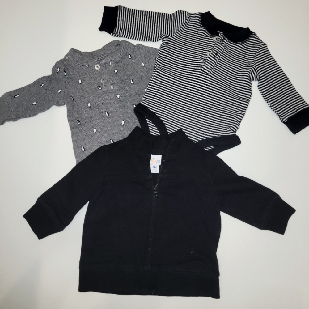 Set of 3 - UNISEX Baby Bodysuit & Jacket